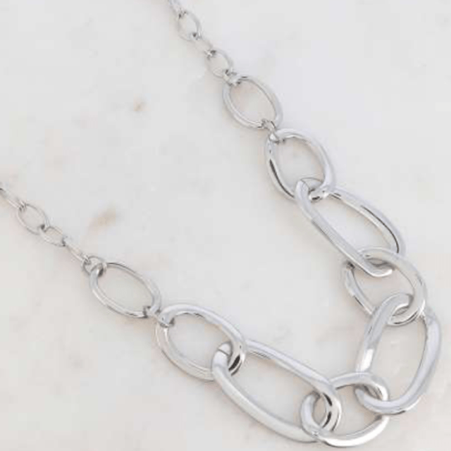 Collier avec jeu de mailles et chaines 